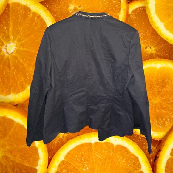 Rock & Republic Open Front with Rhinestone Accents Blazer‎ Size 16 - Picture 7 of 8